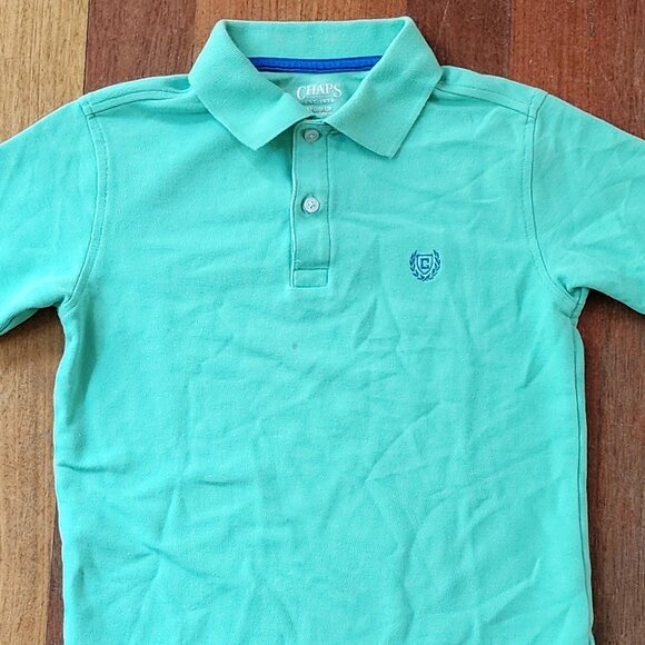 CHAPS Mint Green Polo Shirt Size Medium (10/12) - Picture 2 of 10